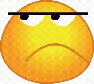 Yellow Sad Smiley Face GIF
