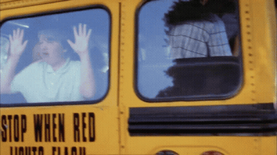 Yellow School Bus Says Stop When Red GIF