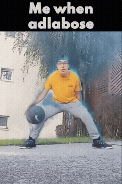 Yellow Shirt Man Basketball Saying Me When Adlabose GIF