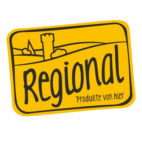 Yellow Sign Regional Produkte Von Hier Sticker