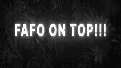 Yellow Sign Saying Fafo On Top!! GIF