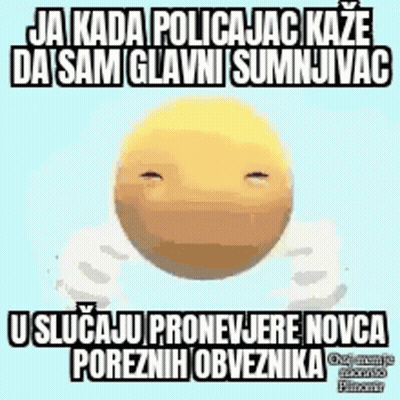 Yellow Smiley Blue Background GIF