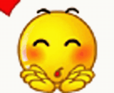 Yellow Smiley Covering Mouth GIF