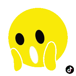 Yellow Smiley Crying Sticker