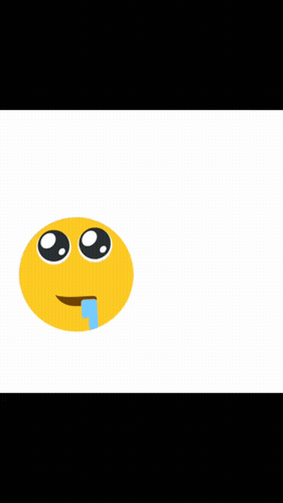 Yellow Smiley Crying Tear From Mouth GIF