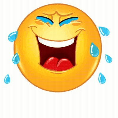 Yellow Smiley Crying GIF