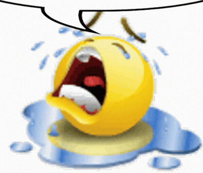 Yellow Smiley Crying With Tears GIF