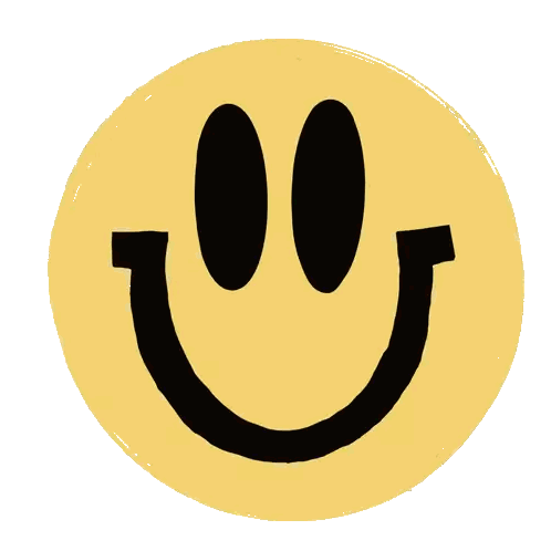 Yellow Smiley Face Sticker