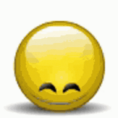 Yellow Smiley Face Eyes Closed GIF