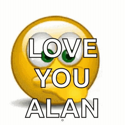 Yellow Smiley Face Love You Alan GIF
