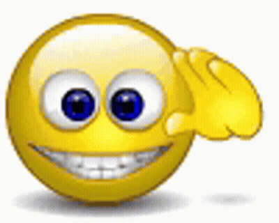 Yellow Smiley Face Pointing GIF