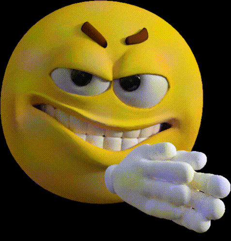 Yellow Smiley Face Reaching Out GIF
