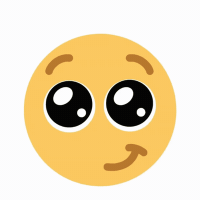 Yellow Smiley Face With Big Black Eyes GIF