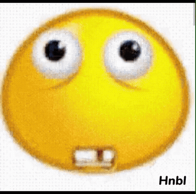 Yellow Smiley Face With Big Eyes GIF