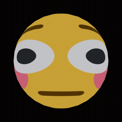 Yellow Smiley Face With Big Eyes GIF