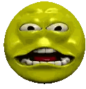 Yellow Smiley Face With Big Mouth Sticker