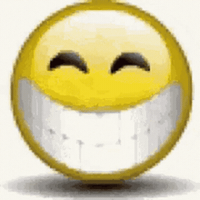 Yellow Smiley Face With Big Smile GIF