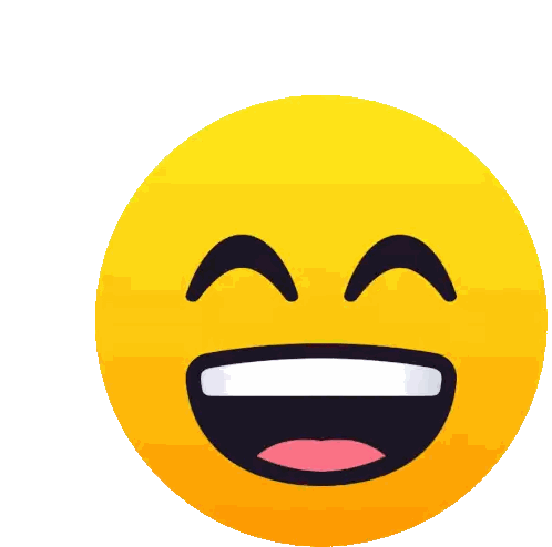 Yellow Smiley Face With Big Smile Sticker