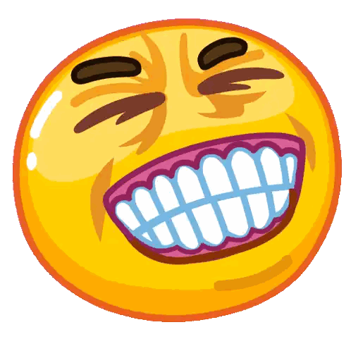 Yellow Smiley Face With Big Smile Sticker