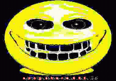 Yellow Smiley Face With Big Teeth GIF