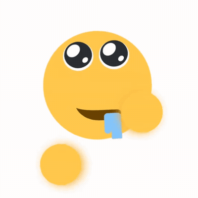 Yellow Smiley Face With Blue Tongue GIF
