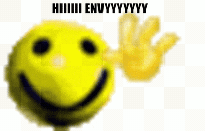 Yellow Smiley Face With Envy