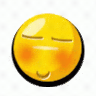 Yellow Smiley Face With Eyes Closed GIF