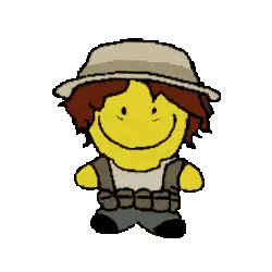 Yellow Smiley Face With Hat Sticker