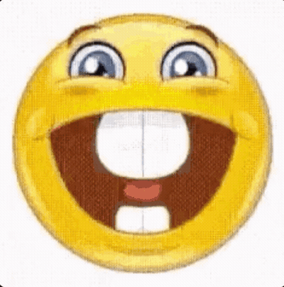 Yellow Smiley Face With Open Mouth GIF