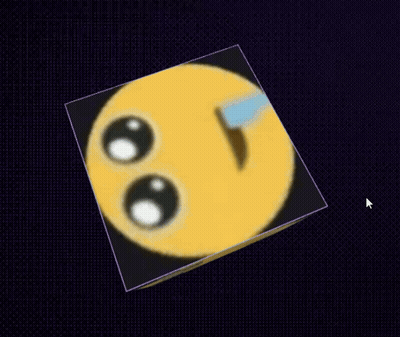 Yellow Smiley Face With Purple Border GIF