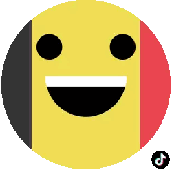 Yellow Smiley Face With Red And Black Circle Sticker