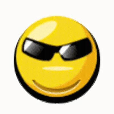 Yellow Smiley Face With Sunglasses GIF