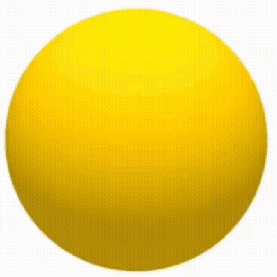 Yellow Smiley Face With Two Holes GIF