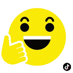 Yellow Smiley Giving Thumbs Up Sticker