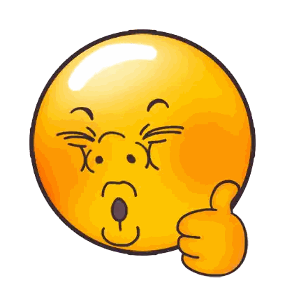Yellow Smiley Giving Thumbs Up Sticker
