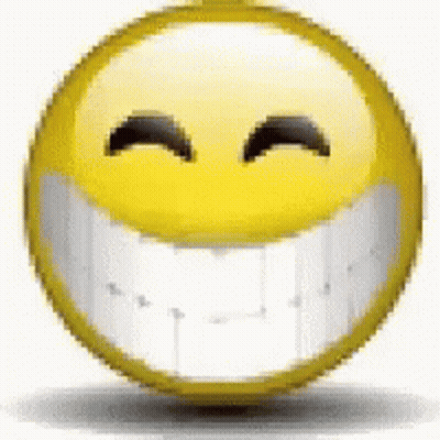 Yellow Smiley Laughing With White Teeth GIF