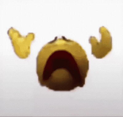 Yellow Smiley Open Mouth Arms GIF