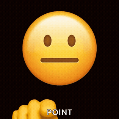 Yellow Smiley Pointing Point GIF