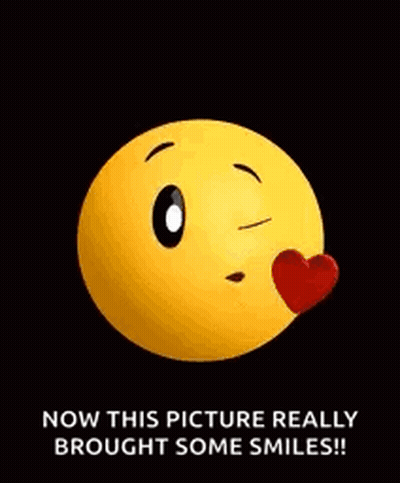 Yellow Smiley Red Heart Now This Picture Really Brought Some Smiles GIF