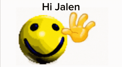 Yellow Smiley Saying Hi Jalen GIF