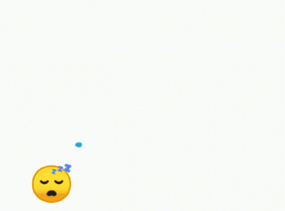 Yellow Smiley Sleeping With Blue Lines GIF