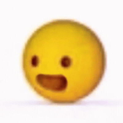 Yellow Smiley Surprised Expression GIF