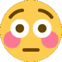 Yellow Smiley Surprised Face Sticker