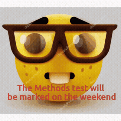 Yellow Smiley Wearing Glasses With Methods Test Will Be Marked