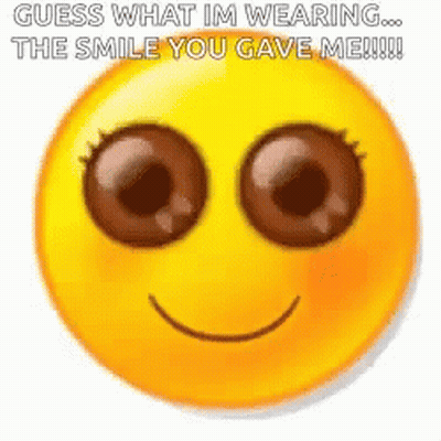 Yellow Smiley Wearing Smile You Gave Me GIF