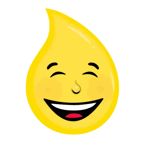 Yellow Smiley With Blue Tears Sticker