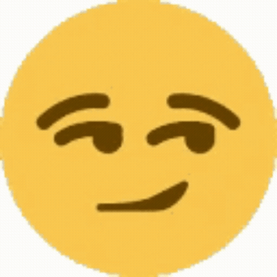 Yellow Smiley With Closed Eyes And Slight Smile GIF