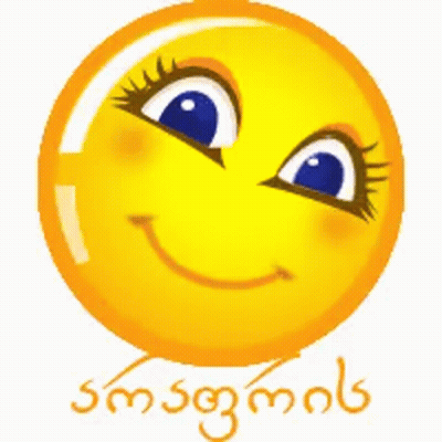 Yellow Smiley With Foreign Language GIF