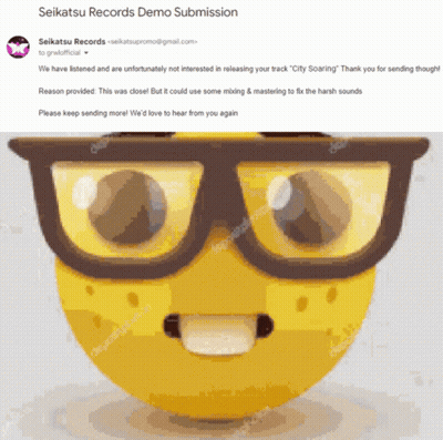 Yellow Smiley With Glasses From Seikatsu Records GIF