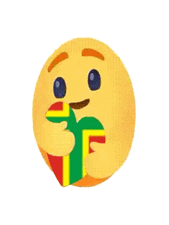 Yellow Smiley With Jamaica Flag Mouth Sticker